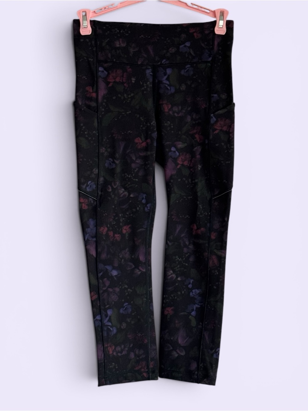 💥SALE💥 Lululemon Speed Up Crop Frozen Flourish Tights 21” Size 4 Whimsigoth